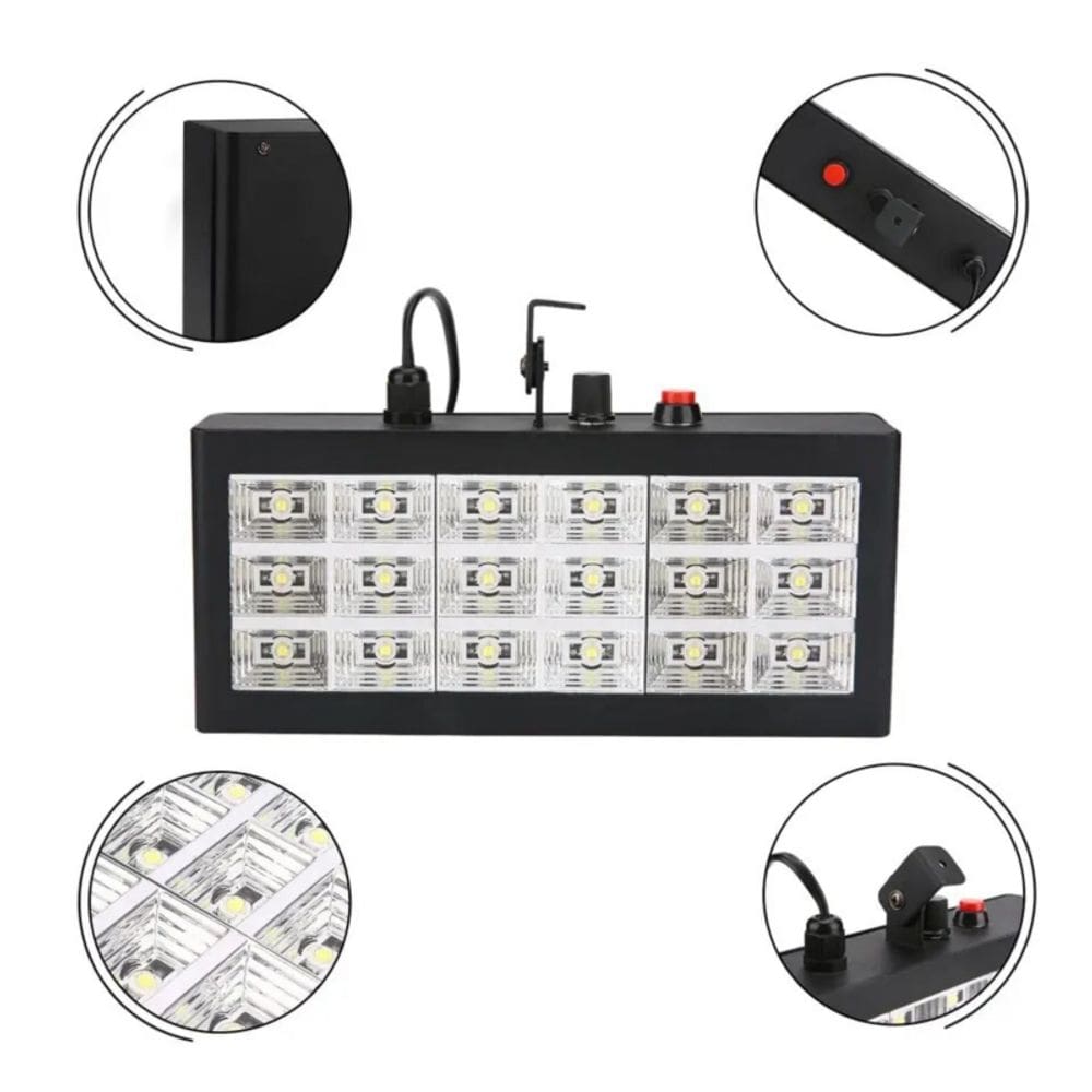 Luz LED Disco Flash Party DJ Lighting Rondon