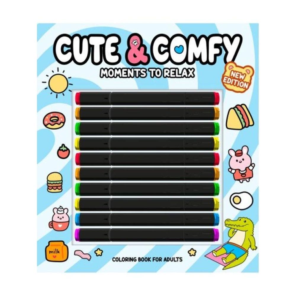 Cute & Comfy New Edition - Moments To Relax - Livro De Colorir Adulto