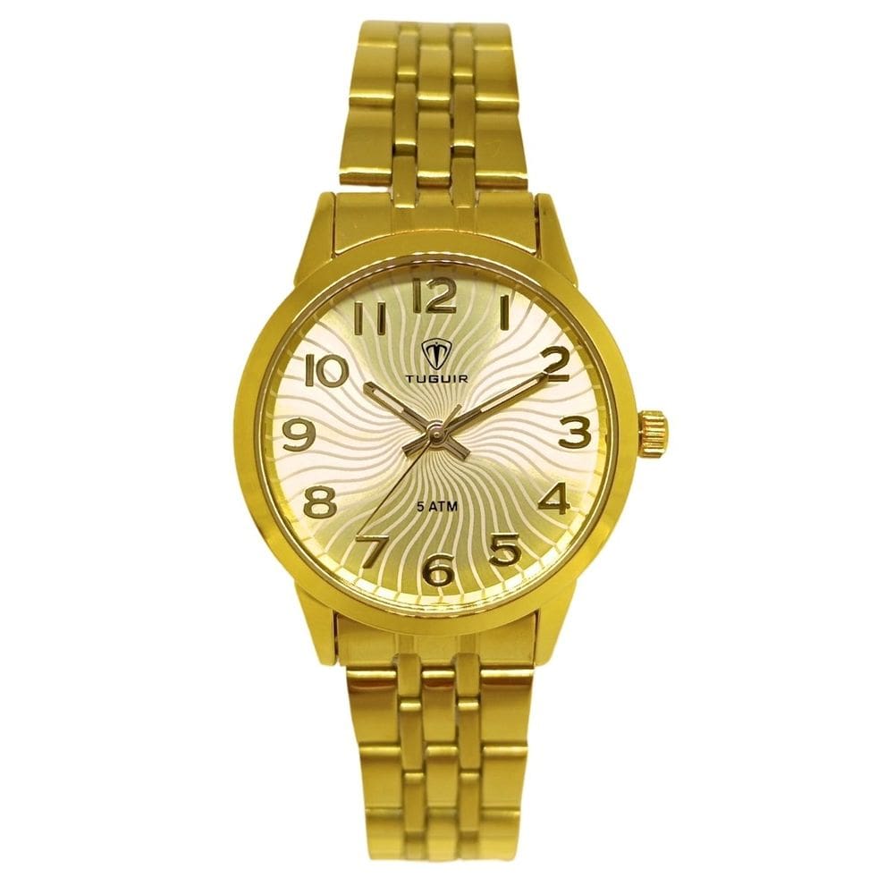 Relógio Feminino Tuguir Analógico 9182F Dourado