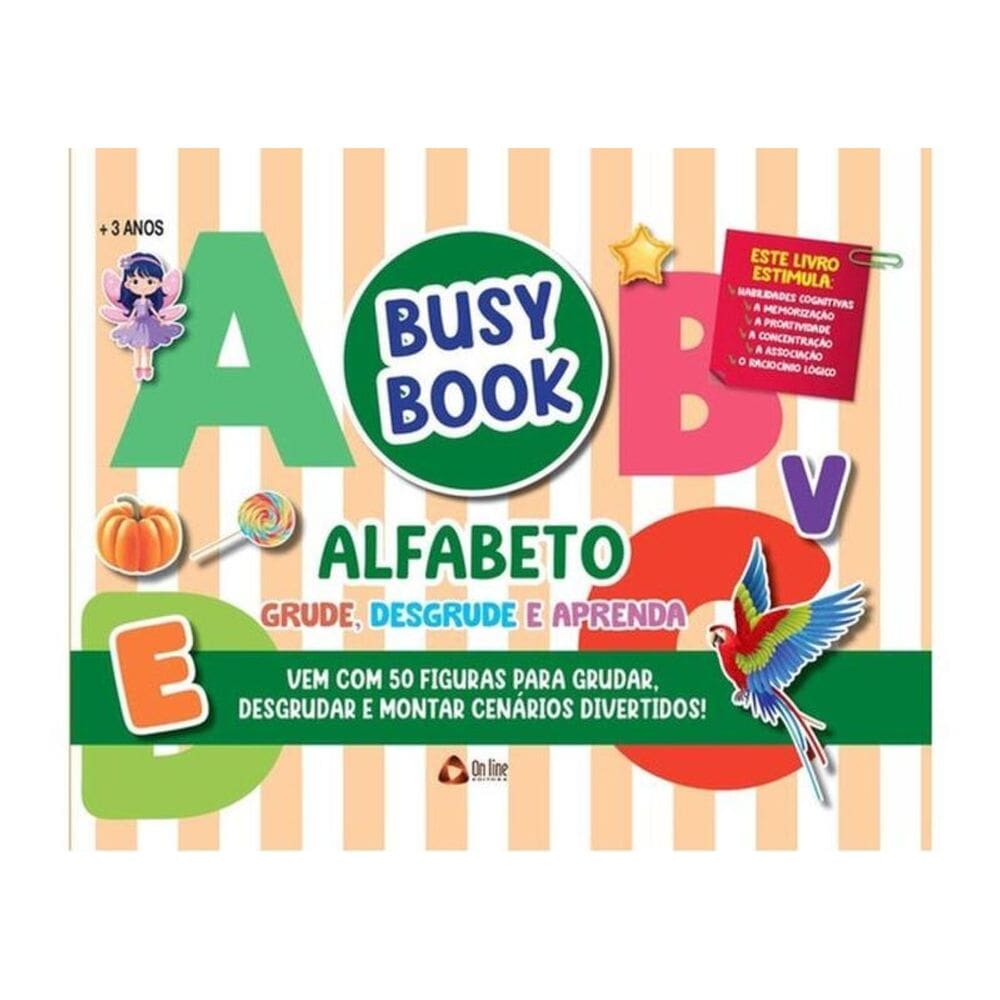 Busy Book Alfabeto Grude, Desgrude E Aprenda