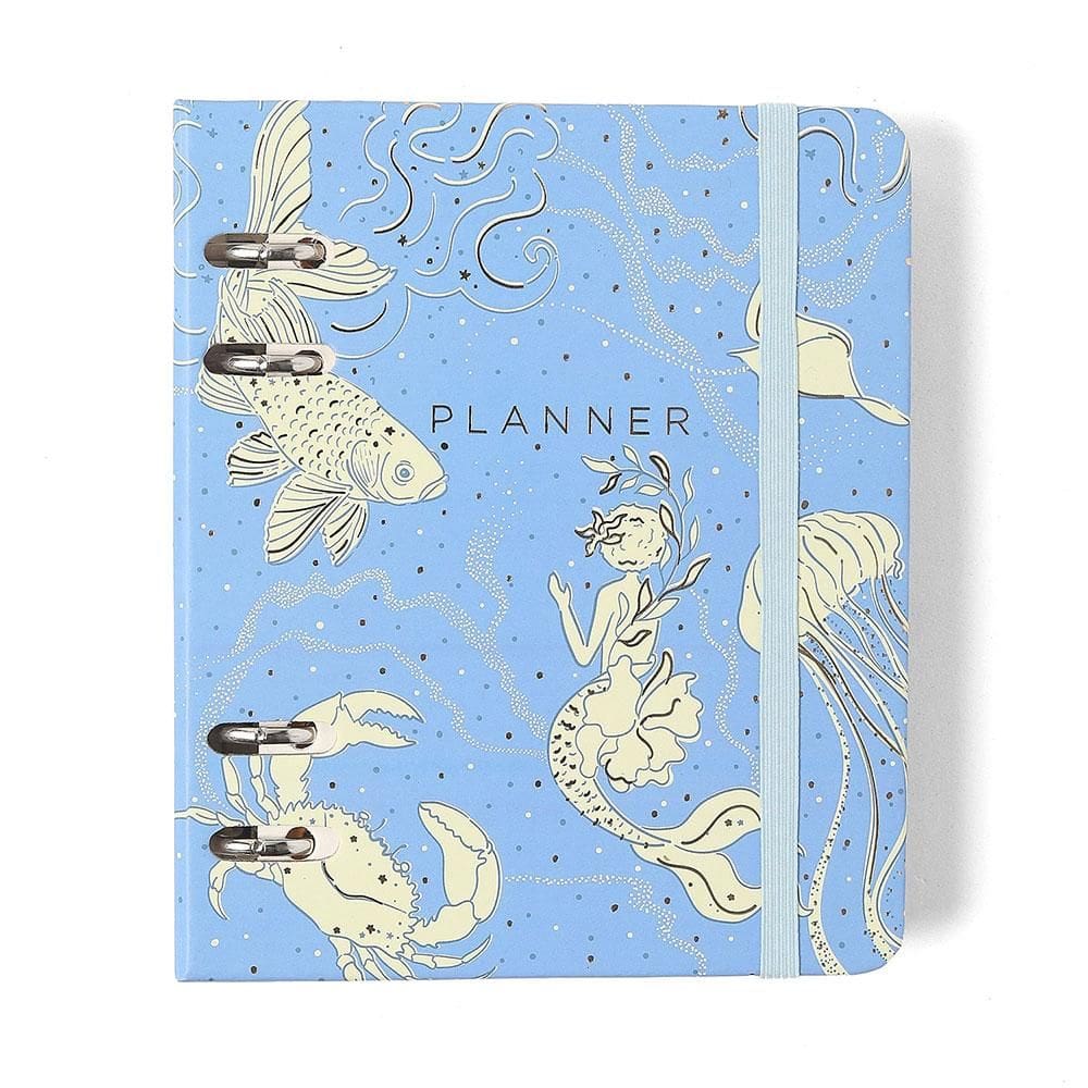Agenda planner semanal A6 Áqua Azul 2026 Cicero