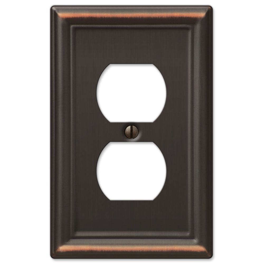 Placa de parede AMERELLE 149DDB 1 Aço Duplex Bronze Envelhecido
