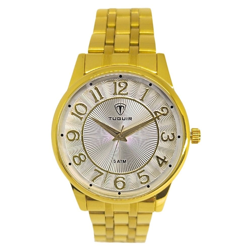 Relógio Feminino Tuguir Analógico 2134 Dourado e Branco