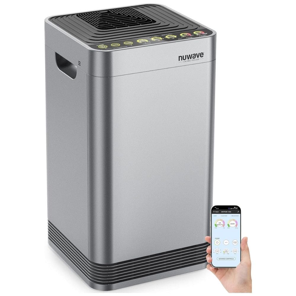 Purificador de Ar OxyPure, Até 93m, 110v, NUWAVE, Cinza