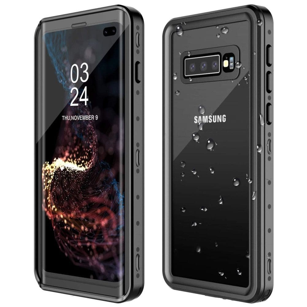 Capa Celular Prova Dágua IP68, GOLDJU Samsung Galaxy S10, Preto