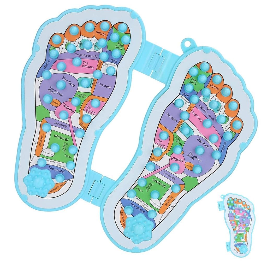 Massageador de Pes Acupuntura Reflexologia Acupressao Pontos de Pressao Fascite Plantar Alivia Dores Terapia Relaxante