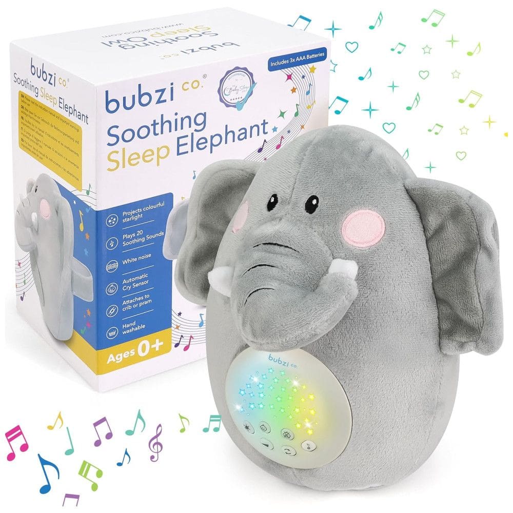 Máquina de Som Ruído para Bebês Recém Nascidos com Luzes, Porquinho, BUBZI CO, Rosa