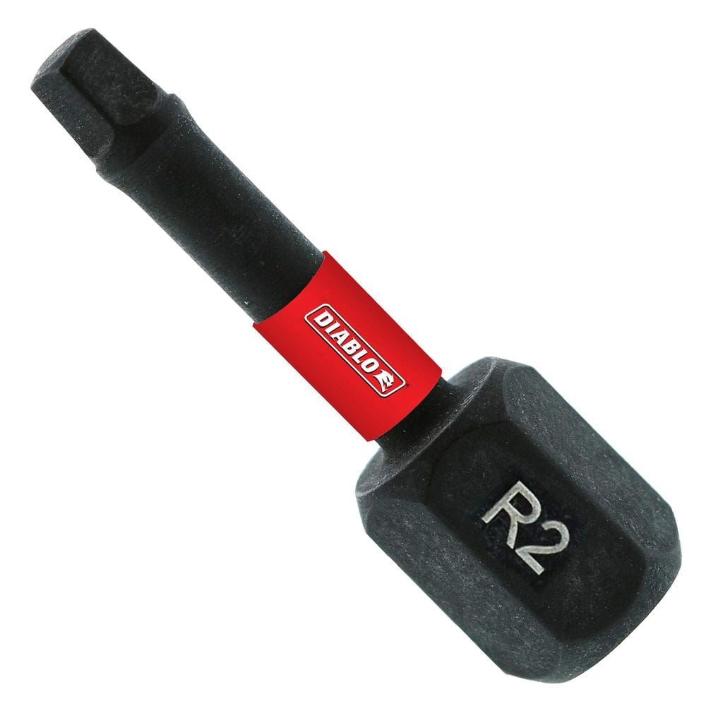 Bits Square Drive Diablo #2 Torque Design de 1,3 cm, pacote com 5