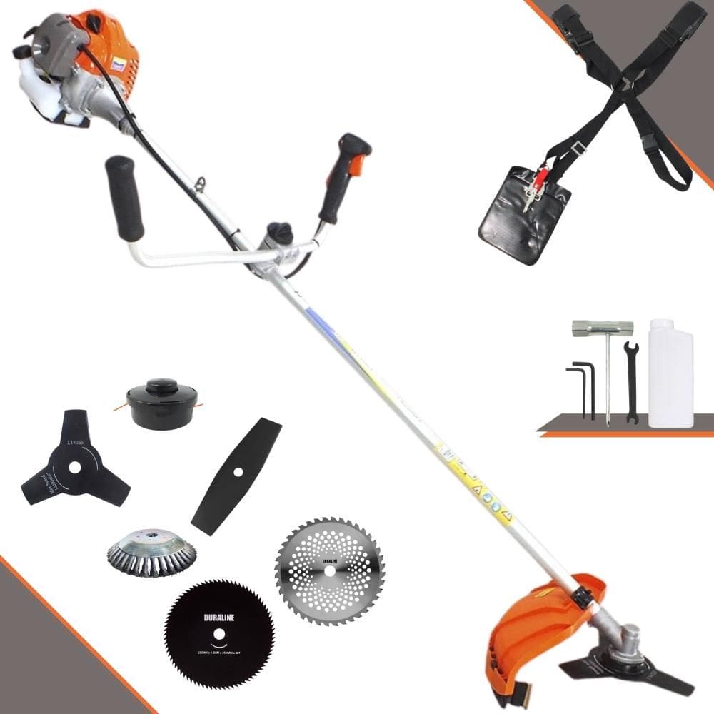 Roçadeira  À Gasolina VR430P Vulcan 43cc 10000rpm 1,7HP Completa C/ Guidão Antivibração 6 Opções de Cortes Para Todos os Tipos de Trabalho