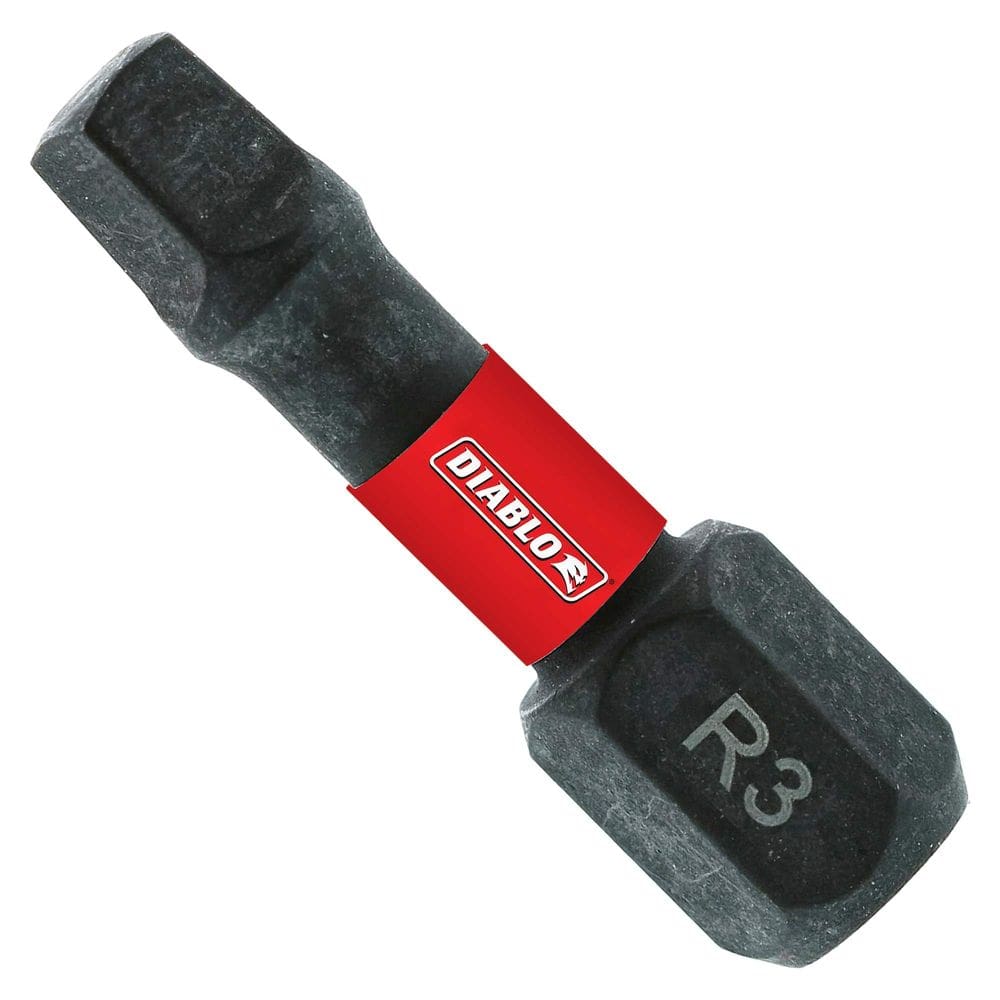 Square Drive Bits Diablo #3 1/4” Hex 2,5 cm, pacote com 5