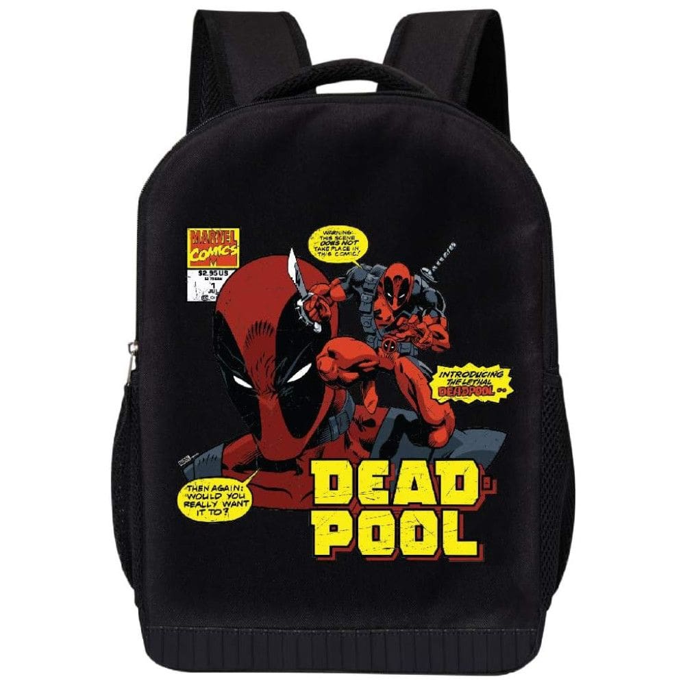 Mochila Acolchoada de 45 cm com Tema do Deadpool para Crianças de 5 Anos ou Mais, Marvel