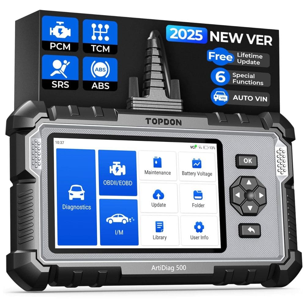 Scanner Automotivo com Diagnóstico e Wi Fi, 12V, TT TOPDON, Preto