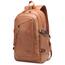 Mochila Unissex de Couro Sintético para Laptop, DYJ, Marrom