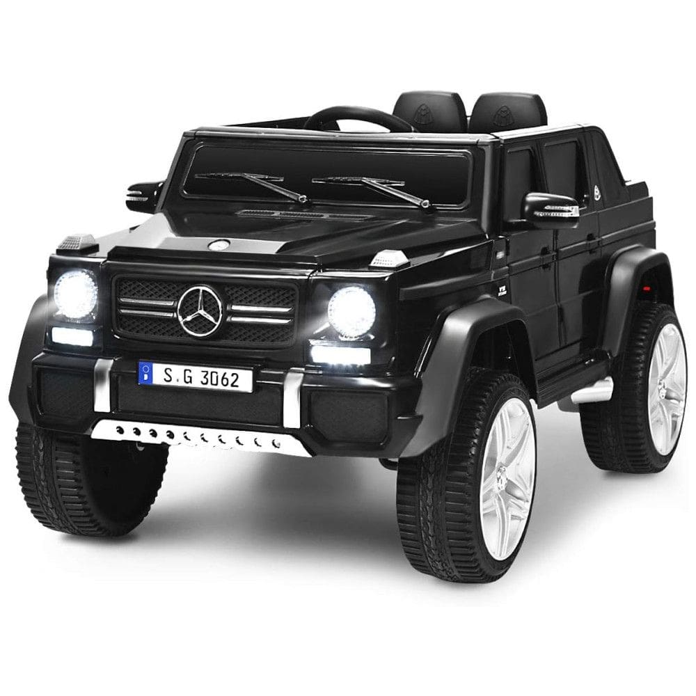 Costzon Ride Carrinho, Carro Elétrico Mercedes Benz Maybach, 1 lugar, 12V, c, controle remoto, USB MP3, 3 km, h, 3 a 6 anos, Preto
