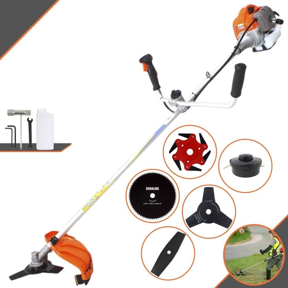 Roçadeira Lateral VR430P Vulcan À Gasolina 2T 43cc 1,7HP 10.000rpm Com Carretel Nylon + Faca 2 Pontas + Faca 3 Pontas + Faca 6 Pontas + Faca 80 Dentes