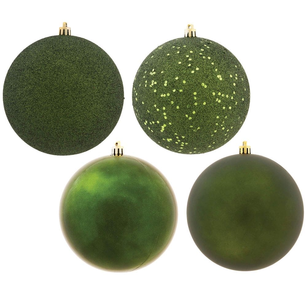 Enfeite suspenso Vickerman 2,75”, verde musgo, pacote com 20