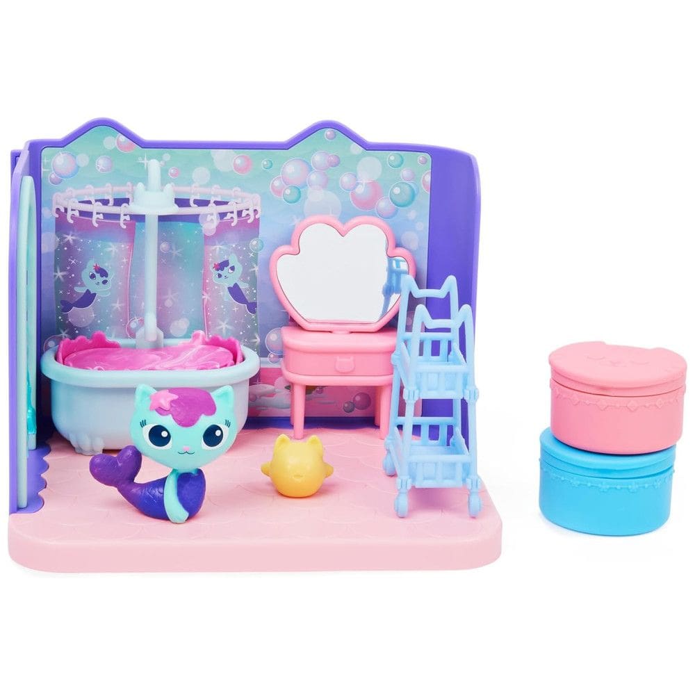 Banheiro Mágico da Gabbys com 8 Acessórios para Crianças a partir de 3 anos, GABBYS DOLLHOUSE 20133478, Azul