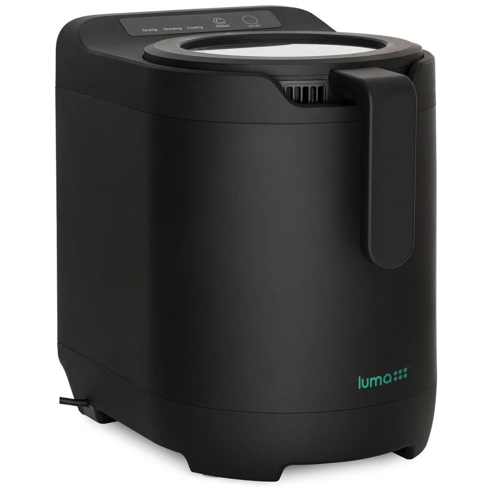 Composteira Elétrica de Cozinha 2,5L com Tampa Visual e Filtragem de Carvão Ativado sem Odores, 110V, Luma Comfort, Preta