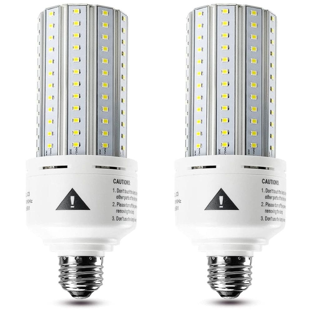 ZP Lâmpada LED 500W 7500 Lumens 5000K Branca com Base E26, E27, 2 Unidades
