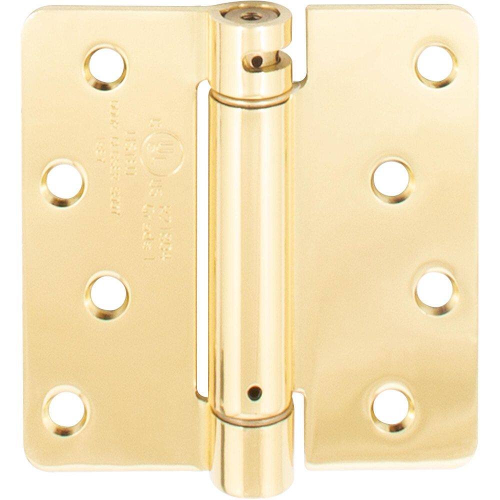 Dobradiça de porta Stone Harbor Hardware de 10 cm em latão com fechamento automático