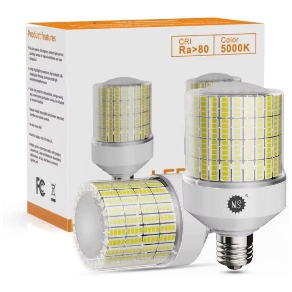 Lâmpada LED 700W 8800 Lume 5000K Branca com Base E26, 2 Unidades, NS, Branco