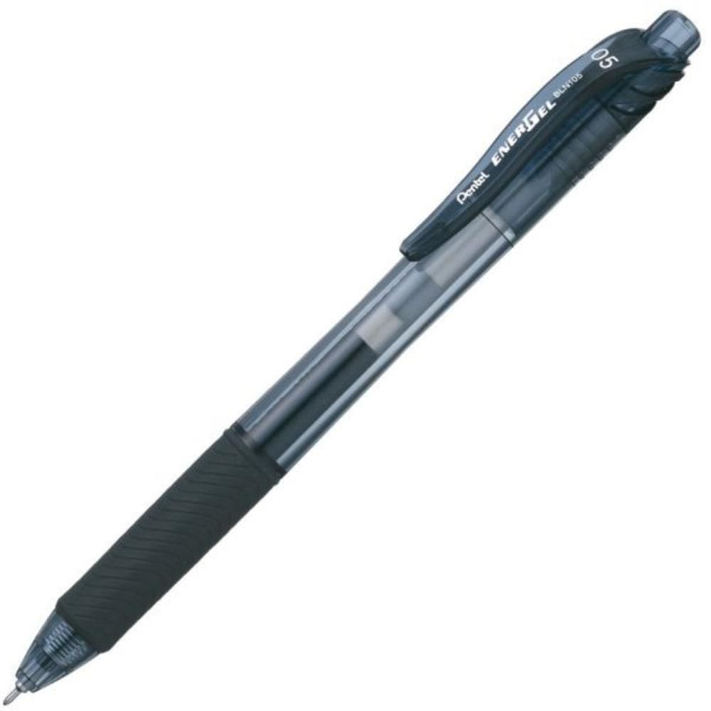 Caneta Gel Energel Retratil 0.5Mm Preta Pentel Cx.C/12