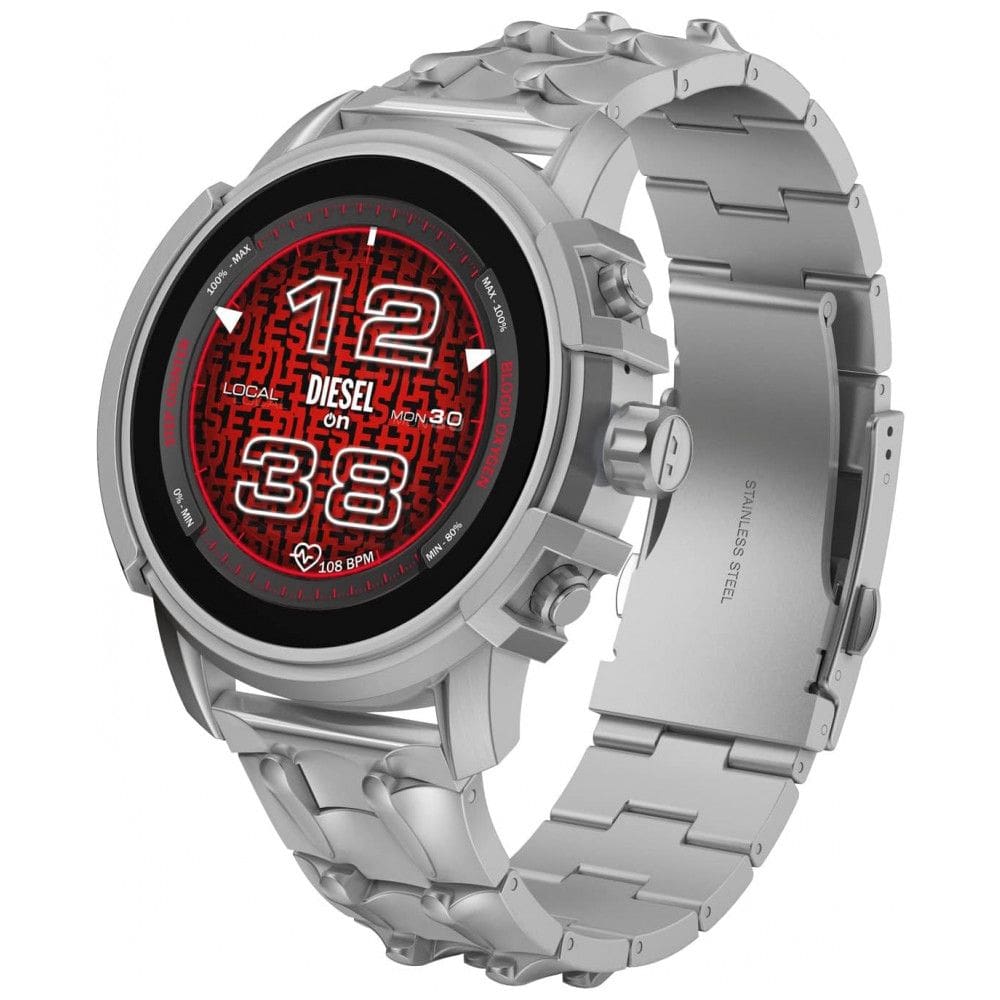 Smartwatch com Alexa Embutida, Frequência cardíaca, GPS e Mais, Diesel Griffed Gen 6, Prata