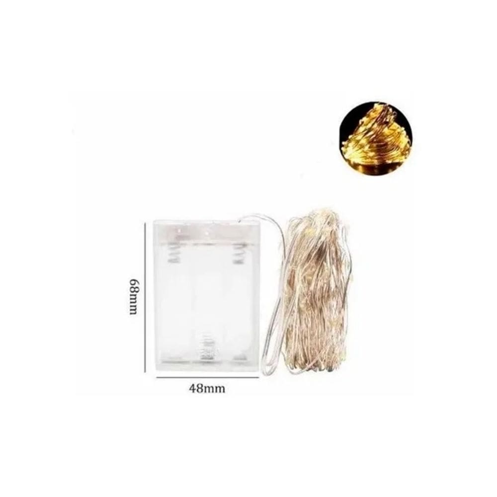 Micro LED Fairy Garlands 100 Lights 10m com baterias (x2)