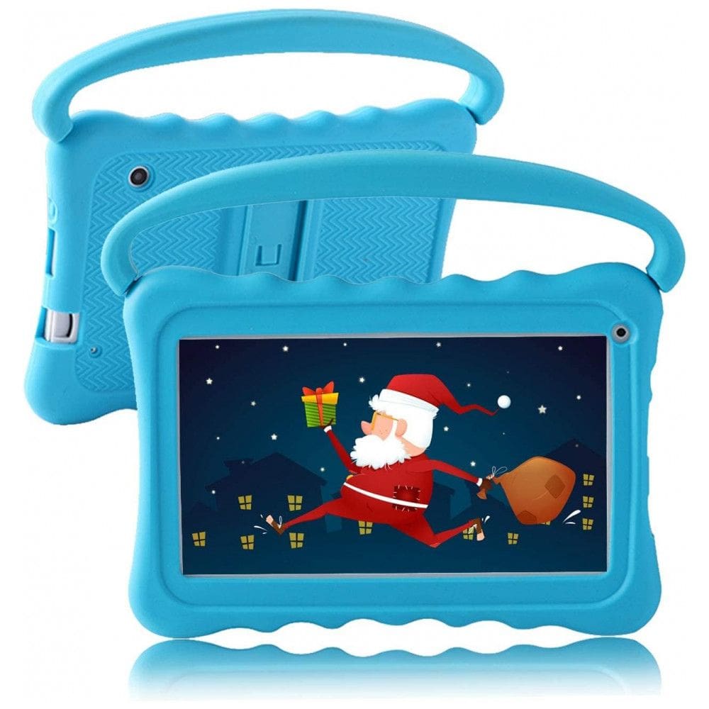 Tablet Infantil 7 Android com Controle de Pais, Netflix, WiFi e Câmera Dupla, 32 GB, UJoyFeel, Azul
