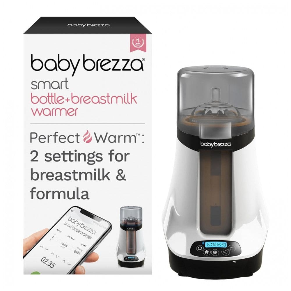 Aquecedor Inteligente de Mamadeira Baby Brezza, Aquece Leite Materno e Descongela com Aplicativo , Tecnologia Precisa de Aquecimento