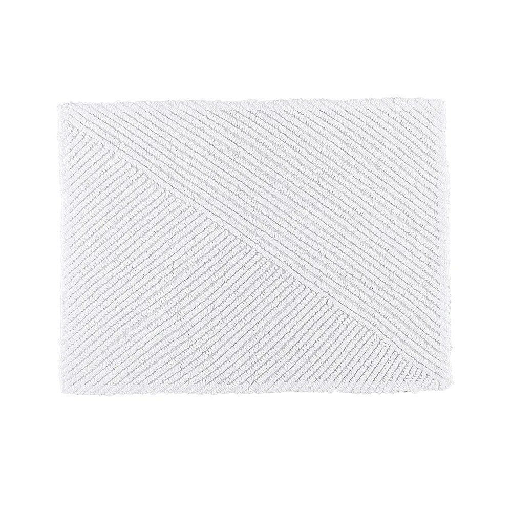 Tapete Retangular Breton Dupla Face 100% Algodão - Kacyumara - Branco - 50x70cm