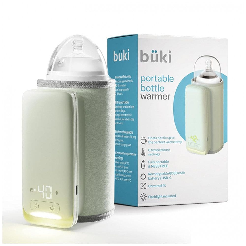 Aquecedor de Mamadeiras para Leite Materno ou Fórmula com Bateria Recarregável, KinderSense, Verde