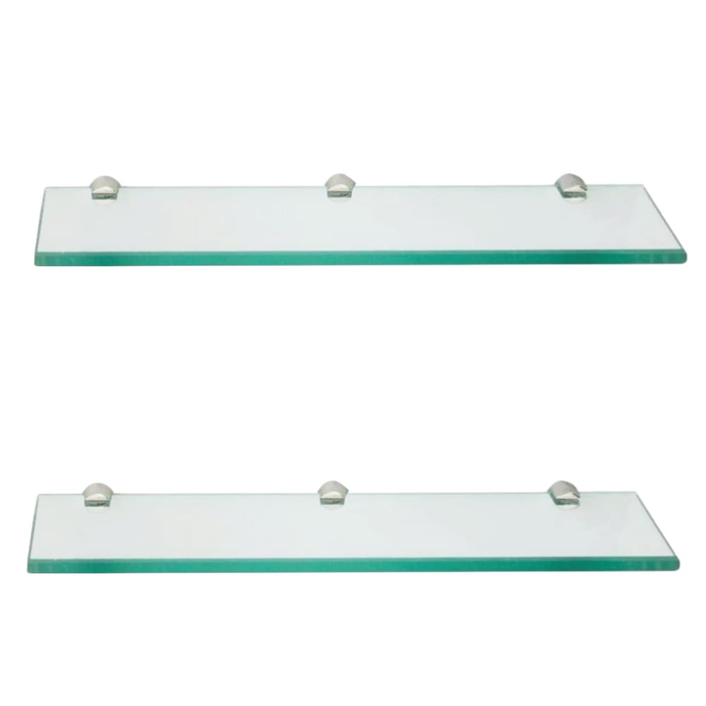 Prateleira de vidro retangular 40cm Float glass T5174