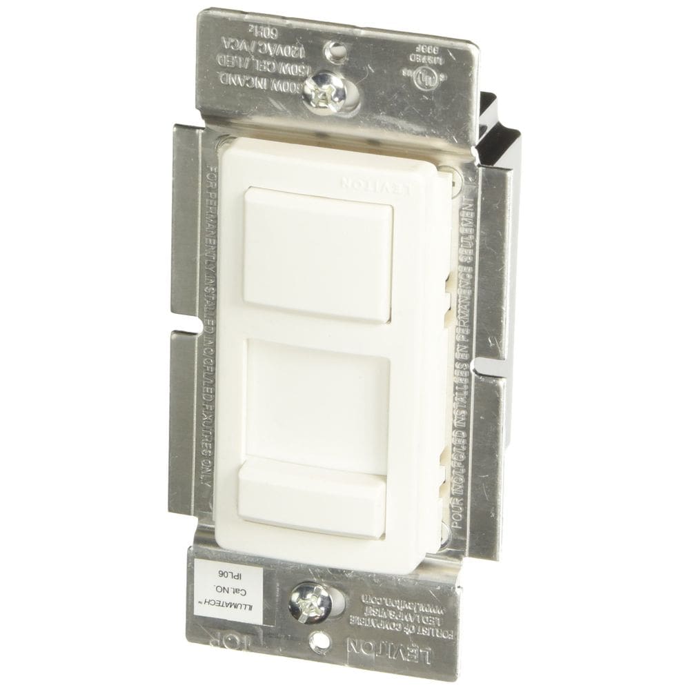 Interruptor eletrônico Leviton R50-IPL06-10M 120V Slide Dimmer