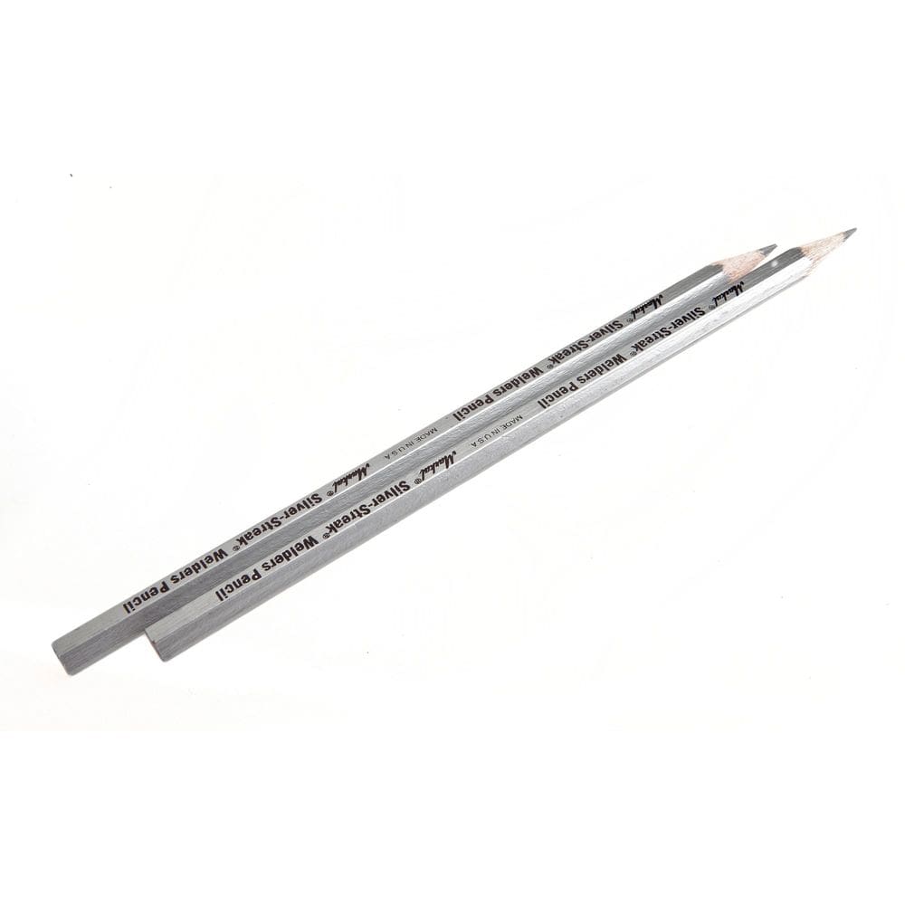 Lápis de marcação Forney 70794 Silver Lead Waterproof, pacote com 2 unidades