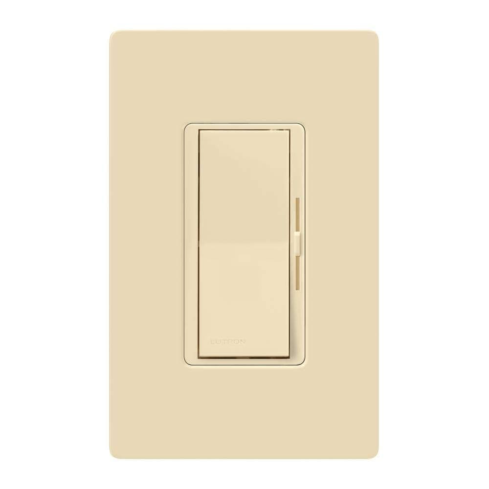 Interruptor de intensidade Lutron Diva LED+ Ivory 150 W único/3 vias