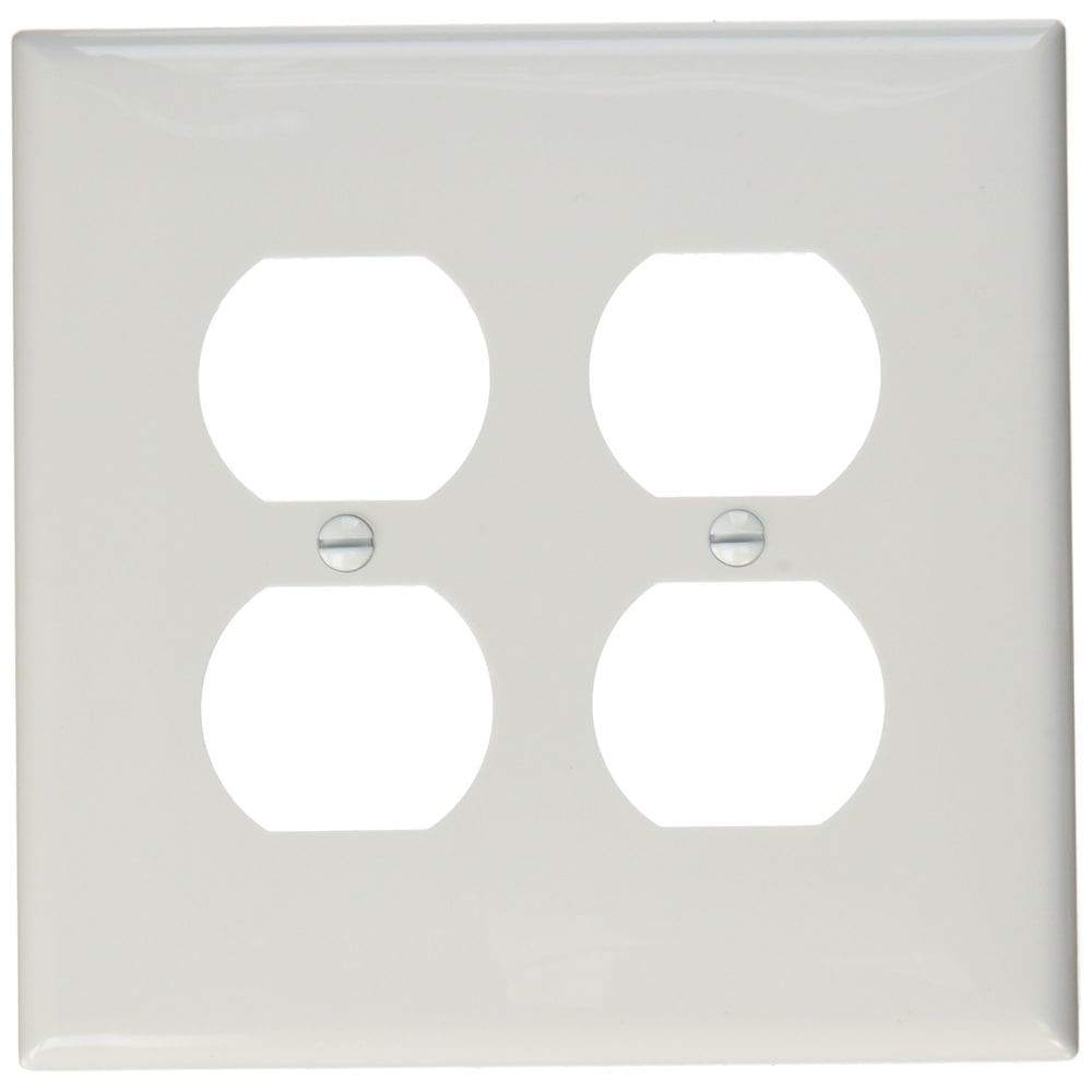 Placa de parede Leviton PJ82-W 2-Gang Duplex Midway White