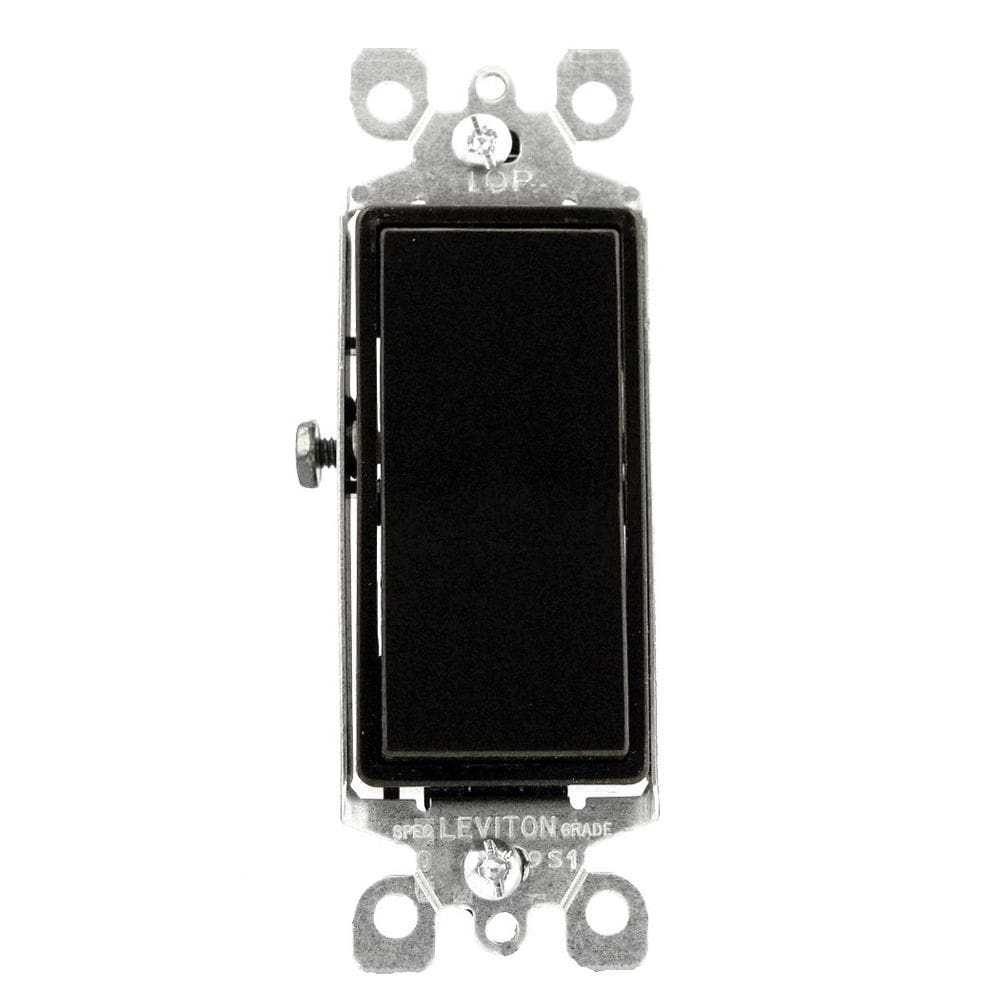 Interruptor silencioso de pólo único Leviton de 15 A 120/277V Decora Rocker