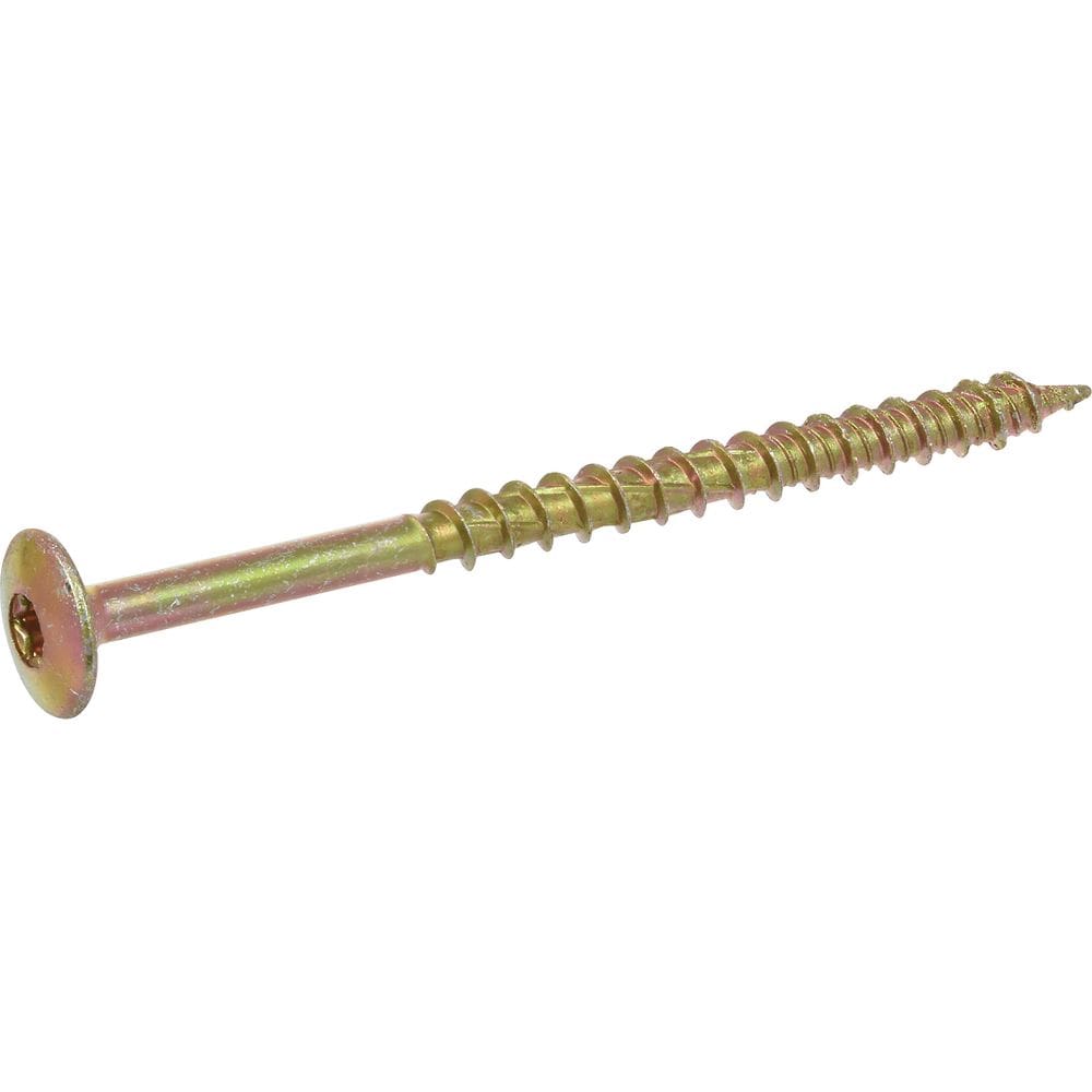 Parafusos Power Pro #10 x 7,6 cm Aço Zinco Amarelo, 59 unidades
