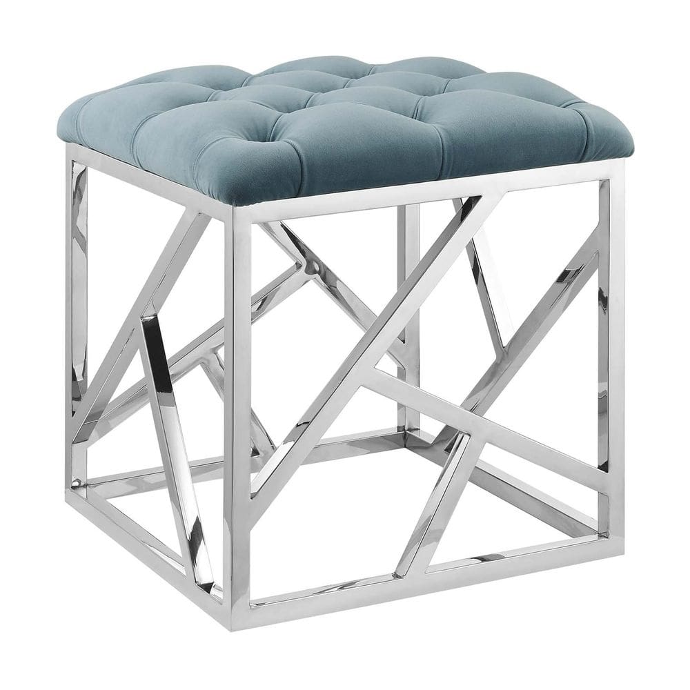 Estrutura de aço de veludo tufado Ottoman Modway Intersperse 45cm
