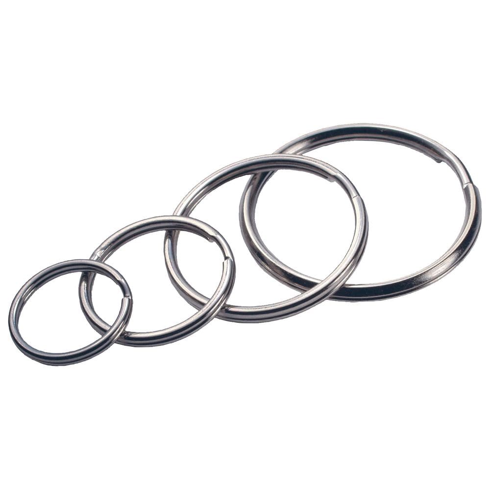Chaveiros Hillman 701288 Sorted Split Silver Metallic, pacote com 4