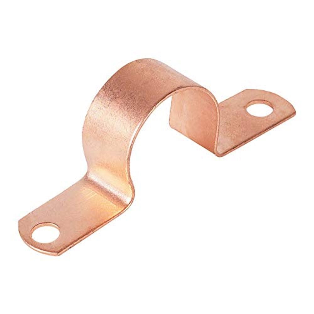Pulseira de tubo Warwick Hanger, 3/4 polegadas, banhada a cobre, pacote com 5