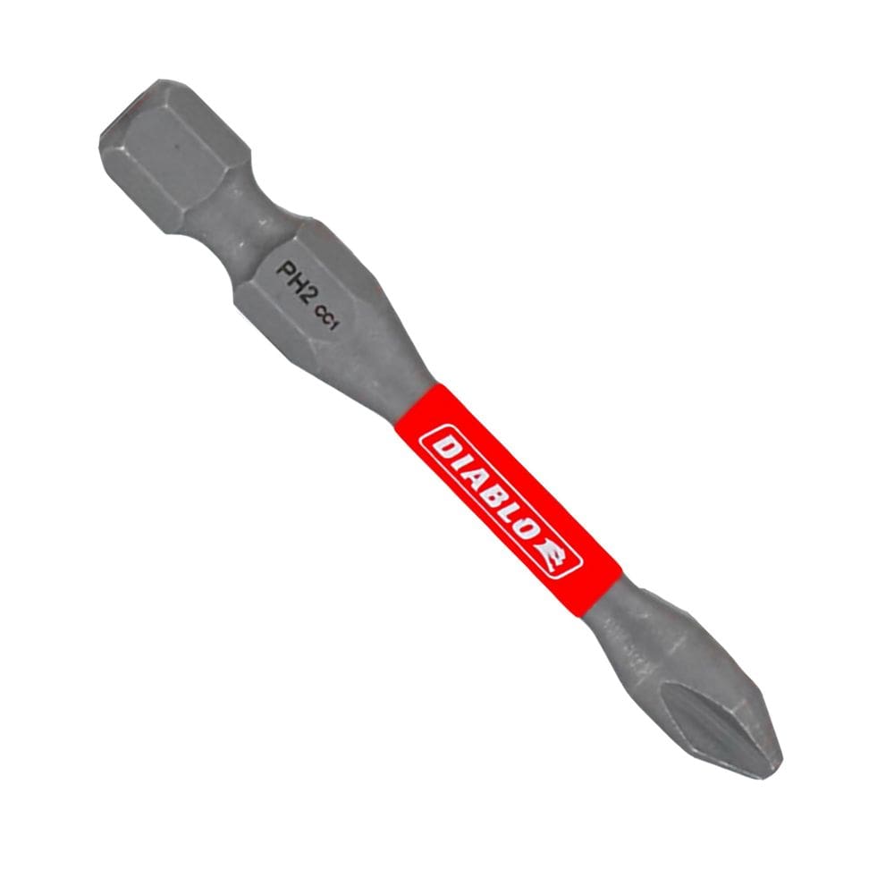 Phillips Drive Bits Diablo #2 1/4” Hex, pacote com 5 cm