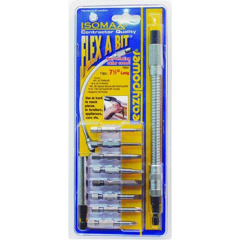 Kit de 10 peças Eazy Power GIDDS2-2479543 Flex-A-Bit de 19 cm