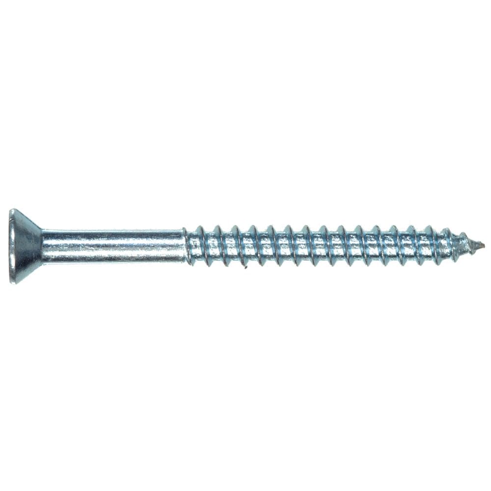 Parafuso de madeira Hillman 25 cm x 2 cm Flat Head Phillips, pacote com 15