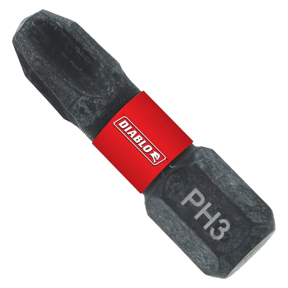 Phillips Drive Bits Diablo PH3 hexagonal de 1,2 cm, pacote com 2