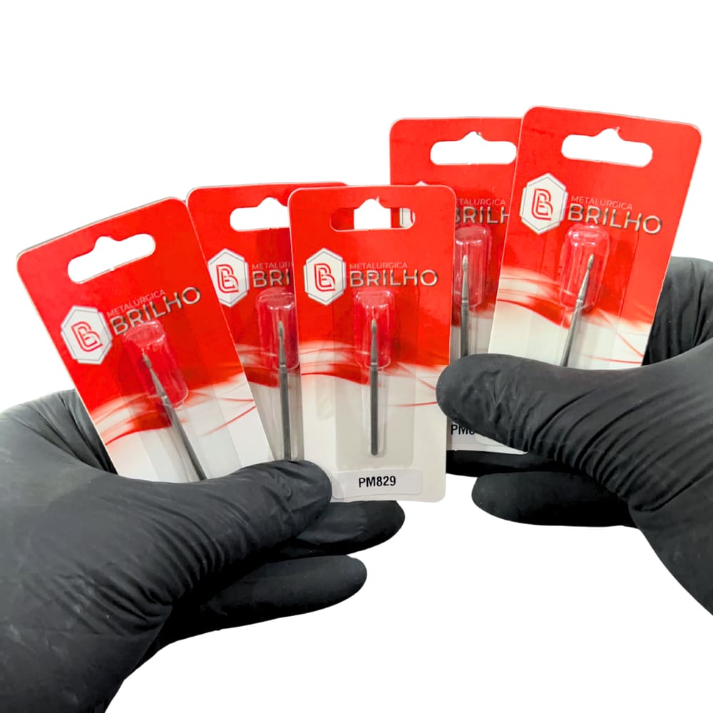 Broca Diamantada 829 Brilho - Kit com 5 Unidades