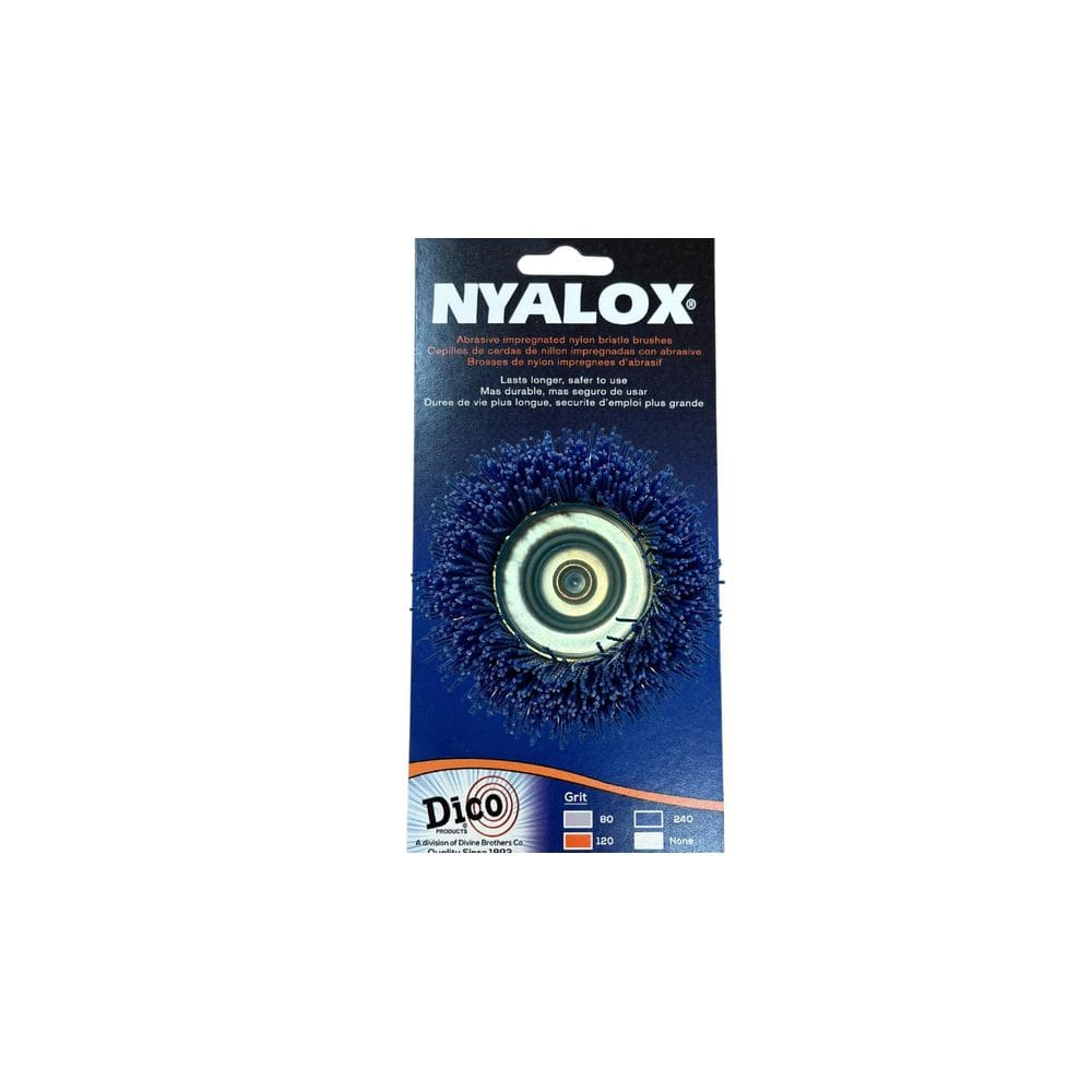 Pincel de copo Dico 541-786-21/2 Nyalox 240 Grit Blue 6,35 cm