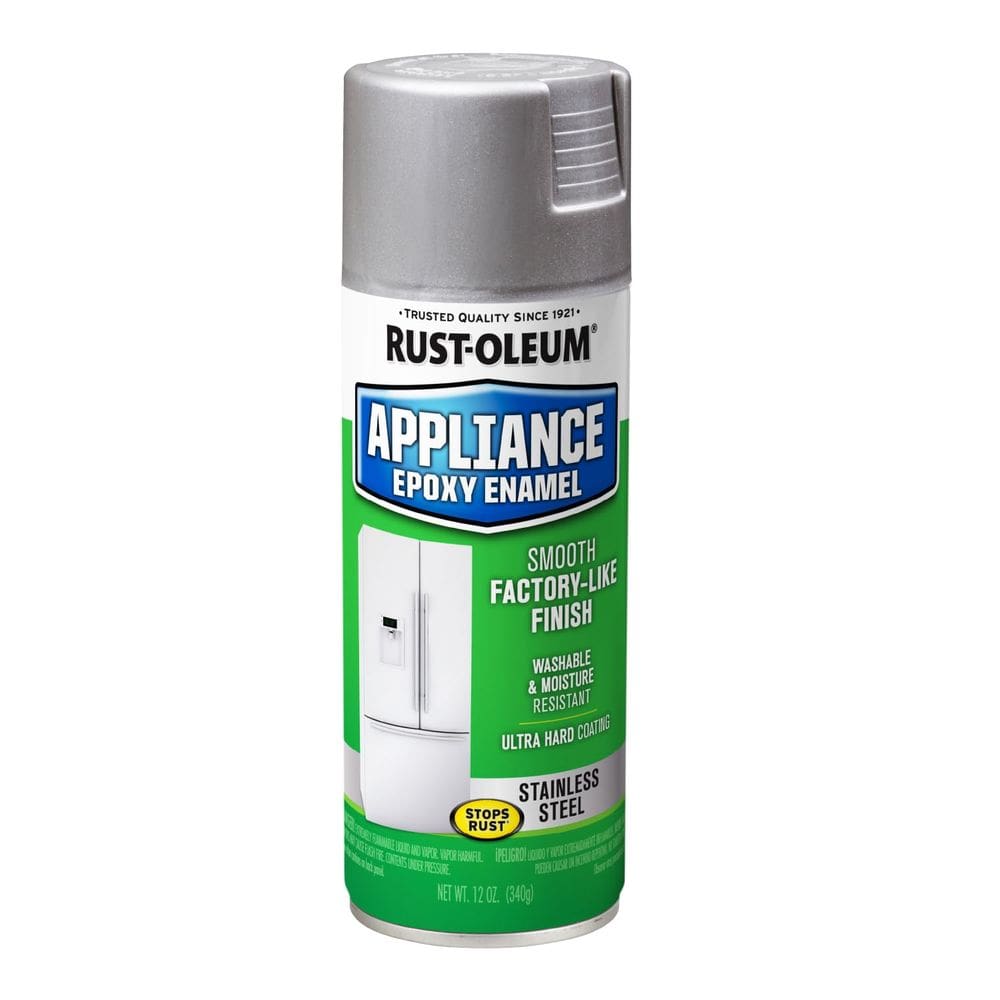 Pintura em spray Rust-Oleum Specialty Appliance em aço inoxidável epóxi