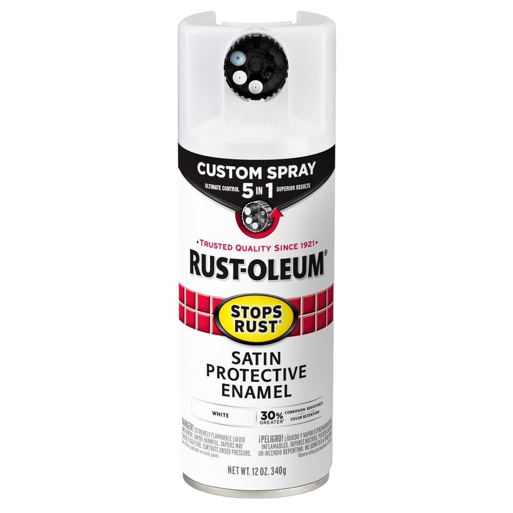 Pintura Rust-Oleum 376870 impede a ferrugem 340ml branco acetinado